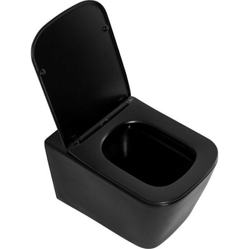 Подвесной унитаз BelBagno Ardente-C BB3202CHR-MB безободковый, цвет черный матовый