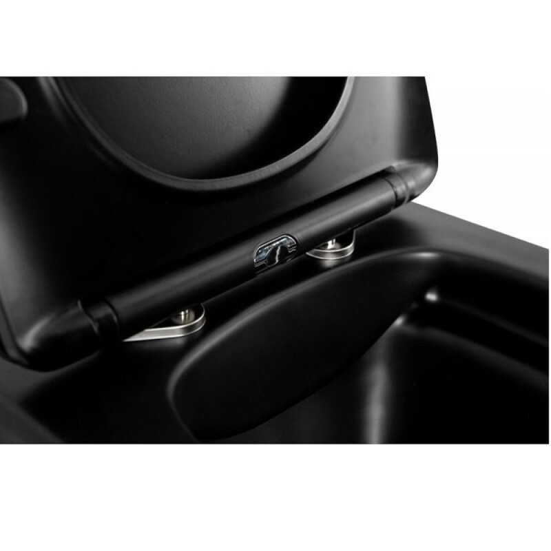Подвесной унитаз BelBagno Ardente-C BB3202CHR-MB безободковый, цвет черный матовый