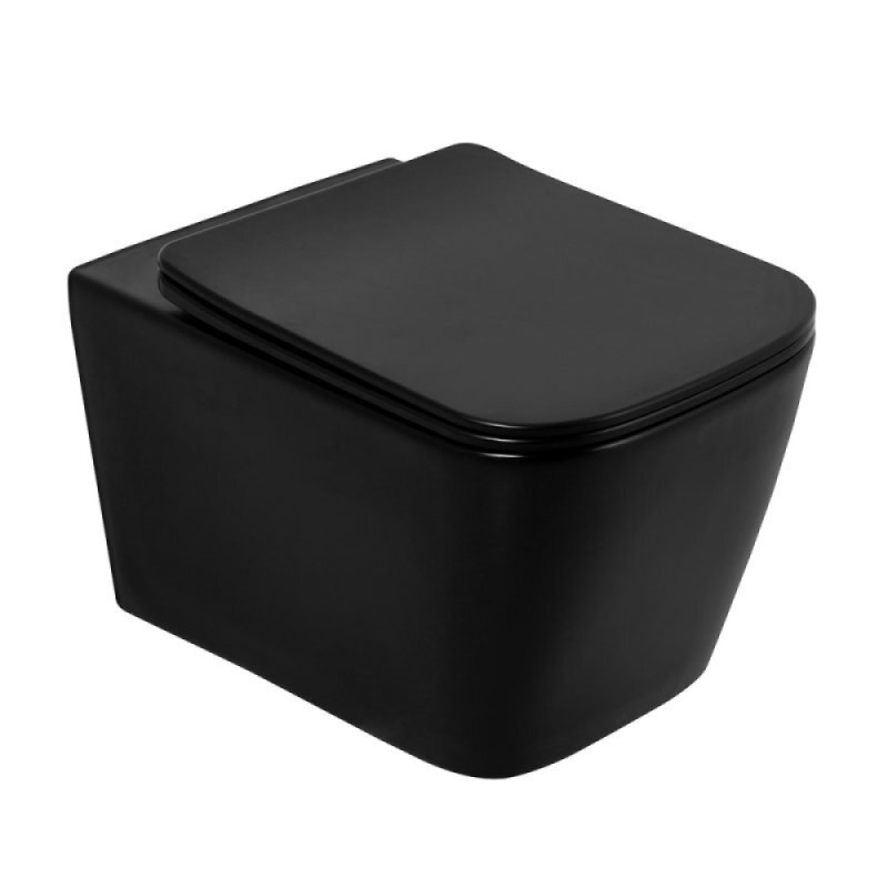 Инсталляция BelBagno BB3202CHR-MB/BB3202SC-MB/BB002-80/BB007-PR-NERO.M, с унитазом BelBagno Ardente-C, сиденье с микролифтом, клавиша черная, комплект