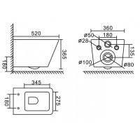 Инсталляция BelBagno BB3202CHR-MB/BB3202SC-MB/BB002-80/BB007-PR-NERO.M, с унитазом BelBagno Ardente-C, сиденье с микролифтом, клавиша черная, комплект