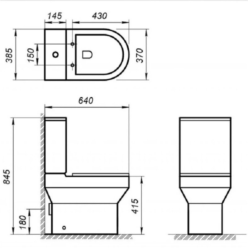 Напольный унитаз BelBagno Norma BB339CPR/BB339T/BB865SC, безободковый, с бачком, сиденье микролифт, белый
