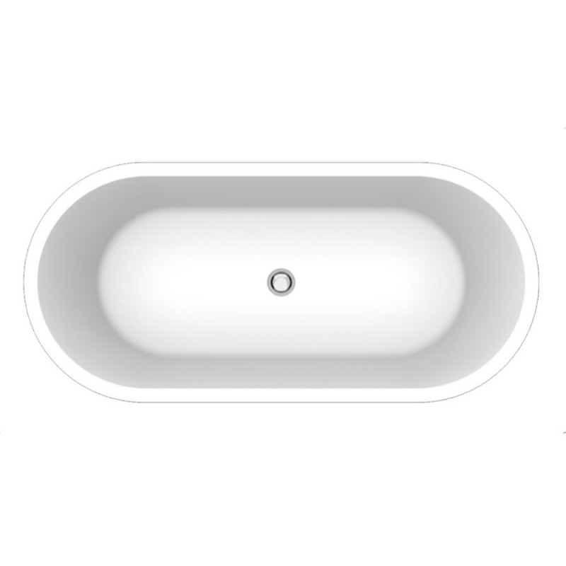 Ванна акриловая BelBagno BB35-CF36 168 x 78 x 65 см, цвет серый матовый