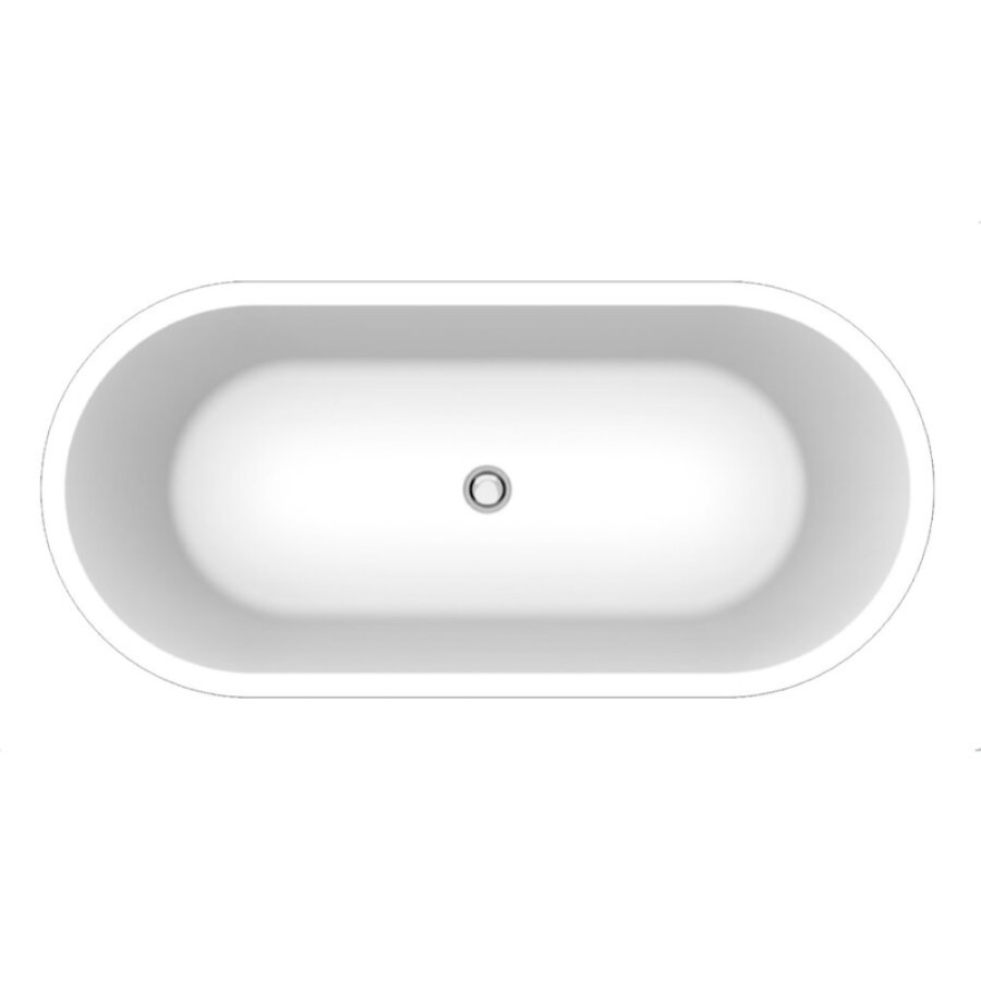 Ванна акриловая BelBagno BB35-CF36 168 x 78 x 65 см, цвет серый матовый