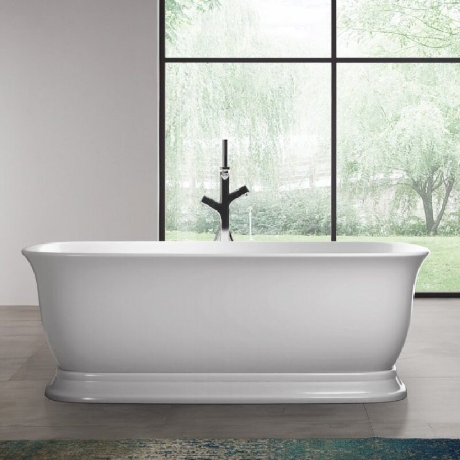 Ванна акриловая BelBagno BB400-1700-800, 170 х 80 см, слив-перелив в комплекте, белая