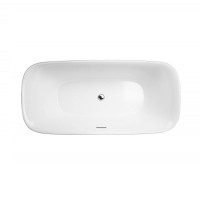 Ванна акриловая BelBagno BB400-1700-800, 170 х 80 см, слив-перелив в комплекте, белая