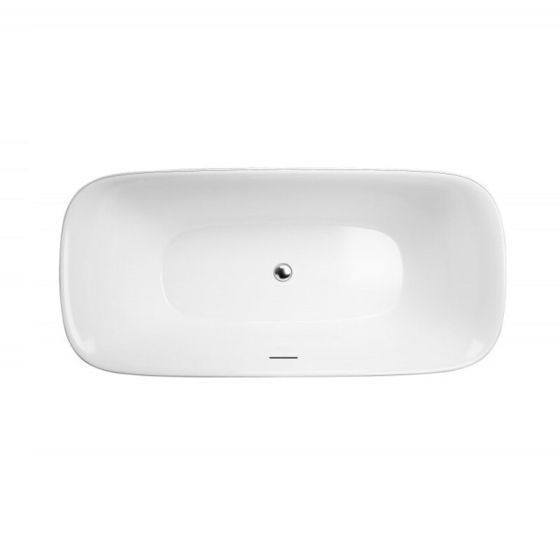 Ванна акриловая BelBagno BB400-1700-800, 170 х 80 см, слив-перелив в комплекте, белая