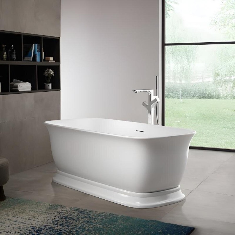 Ванна акриловая BelBagno BB400-1700-800, 170 х 80 см, слив-перелив в комплекте, белая