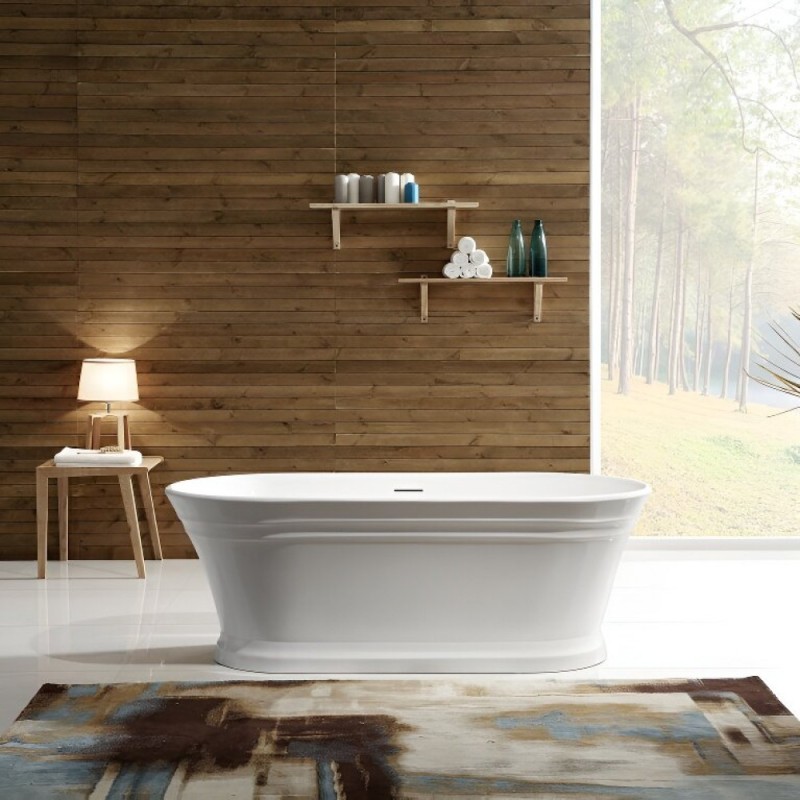 Ванна акриловая BelBagno BB402-1700-790, 170 х 80 см, слив-перелив в комплекте, белая
