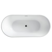 Ванна акриловая BelBagno BB402-1700-790, 170 х 80 см, слив-перелив в комплекте, белая
