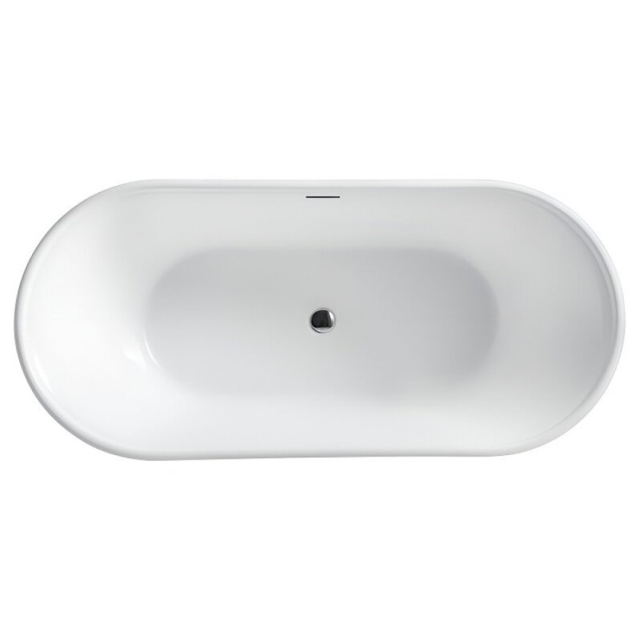 Ванна акриловая BelBagno BB402-1700-790, 170 х 80 см, слив-перелив в комплекте, белая