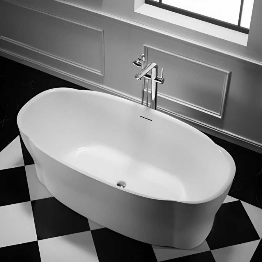 Ванна акриловая BelBagno BB403-1700-850, 170 х 85 см, слив-перелив в комплекте, белая