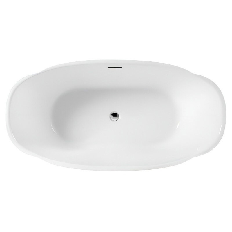 Ванна акриловая BelBagno BB403-1700-850, 170 х 85 см, слив-перелив в комплекте, белая