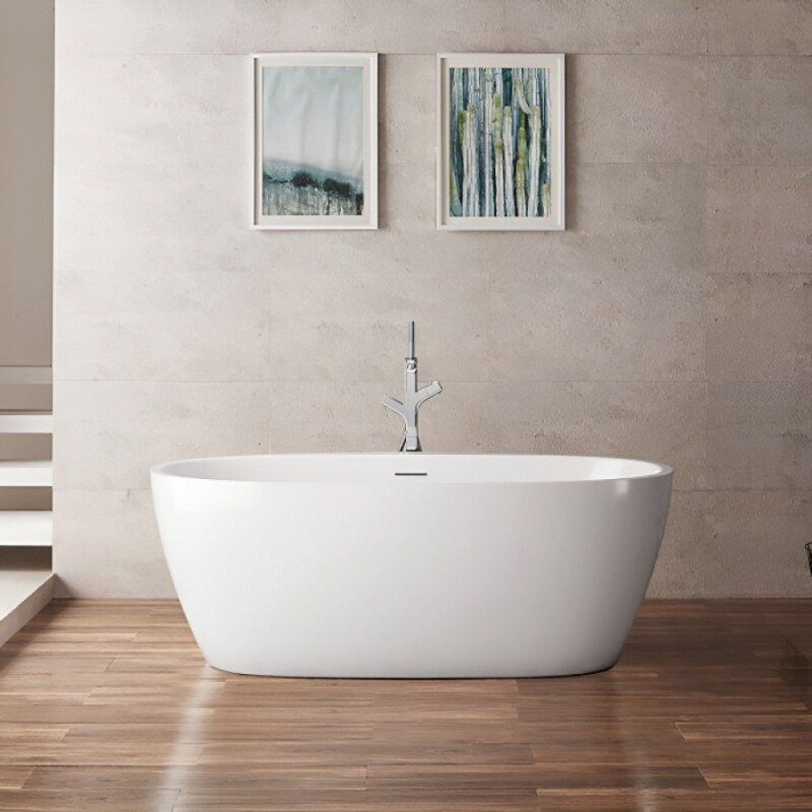 Ванна акриловая BelBagno BB404-1700-800, 170 х 80 см, слив-перелив в комплекте, белая