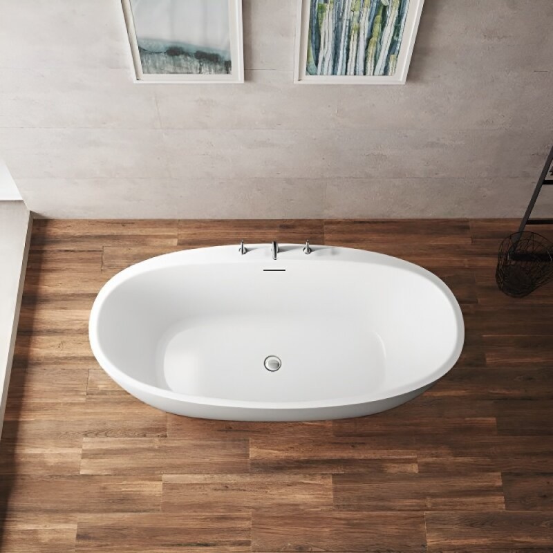 Ванна акриловая BelBagno BB404-1700-800, 170 х 80 см, слив-перелив в комплекте, белая