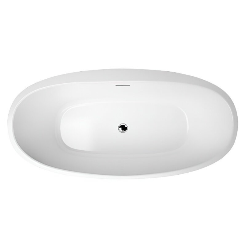 Ванна акриловая BelBagno BB404-1700-800, 170 х 80 см, слив-перелив в комплекте, белая