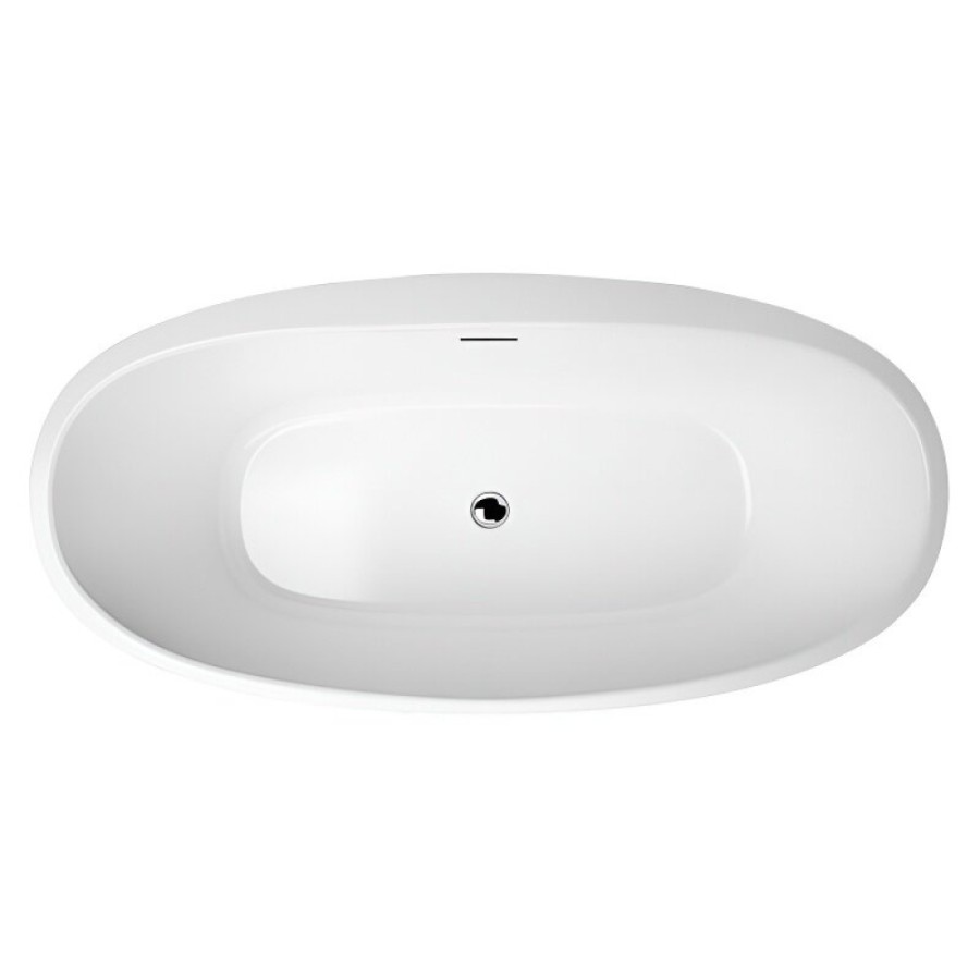 Ванна акриловая BelBagno BB404-1700-800, 170 х 80 см, слив-перелив в комплекте, белая