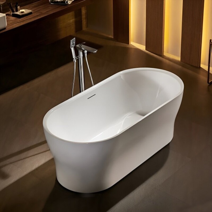 Ванна акриловая BelBagno BB405-1500-800, 150 х 80 см, слив-перелив в комплекте, белая