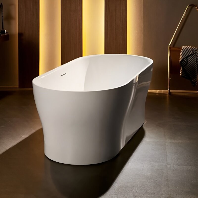 Ванна акриловая BelBagno BB405-1500-800, 150 х 80 см, слив-перелив в комплекте, белая