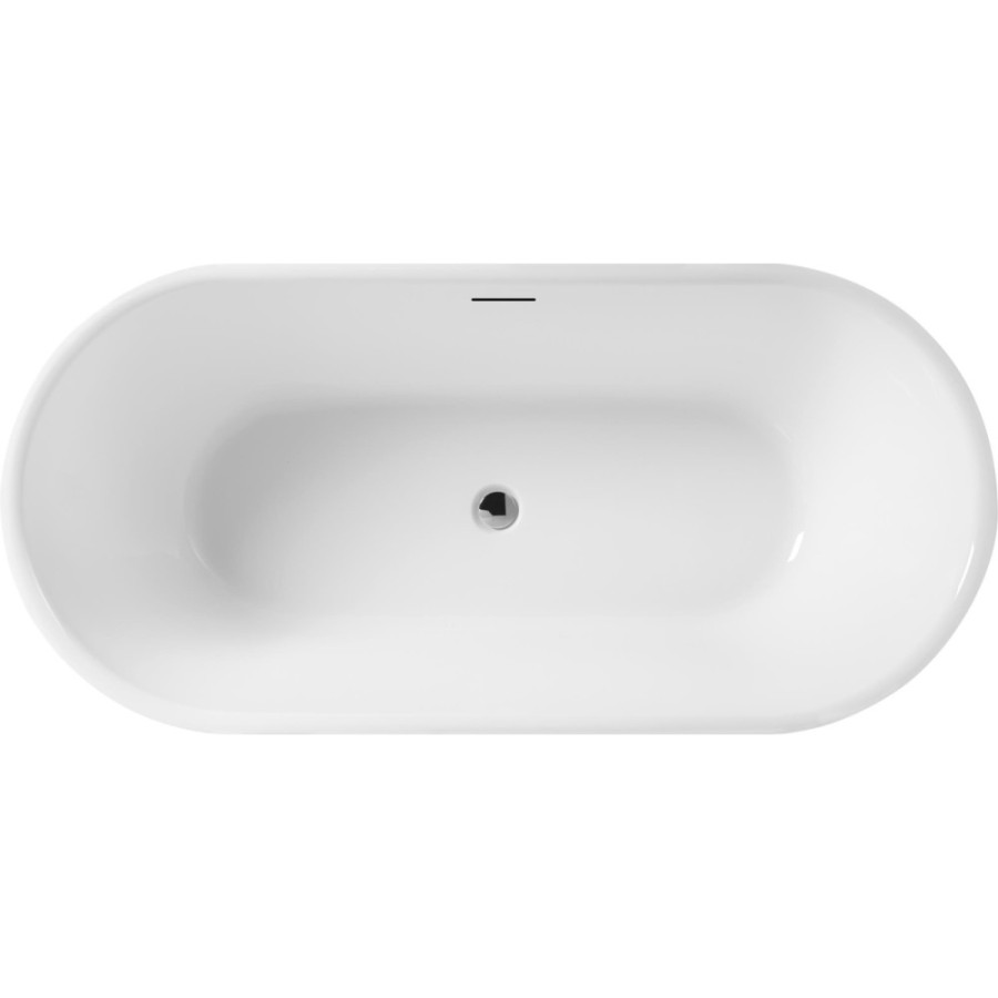 Ванна акриловая BelBagno BB405-1700-800, 170 х 80 см, слив-перелив в комплекте, белая