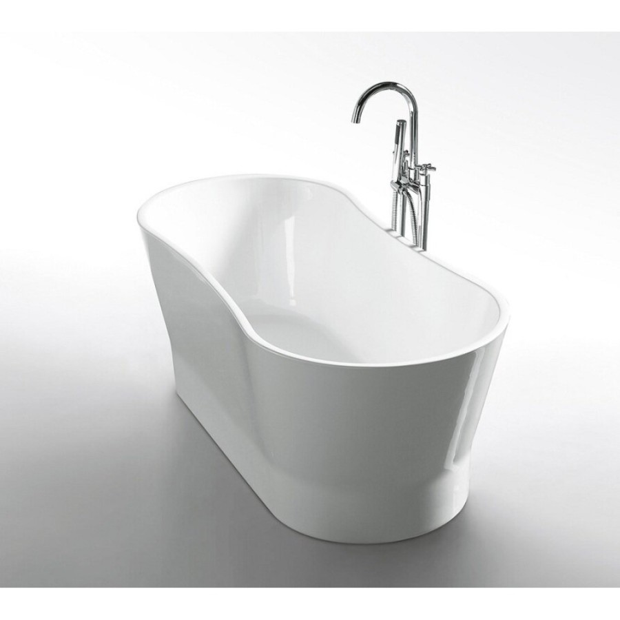 Ванна акриловая BelBagno BB406-1650-730, 165 х 75 см, белая