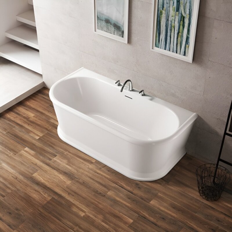Ванна акриловая BelBagno BB408-1700-800, 170 х 80 см, слив-перелив в комплекте, белая