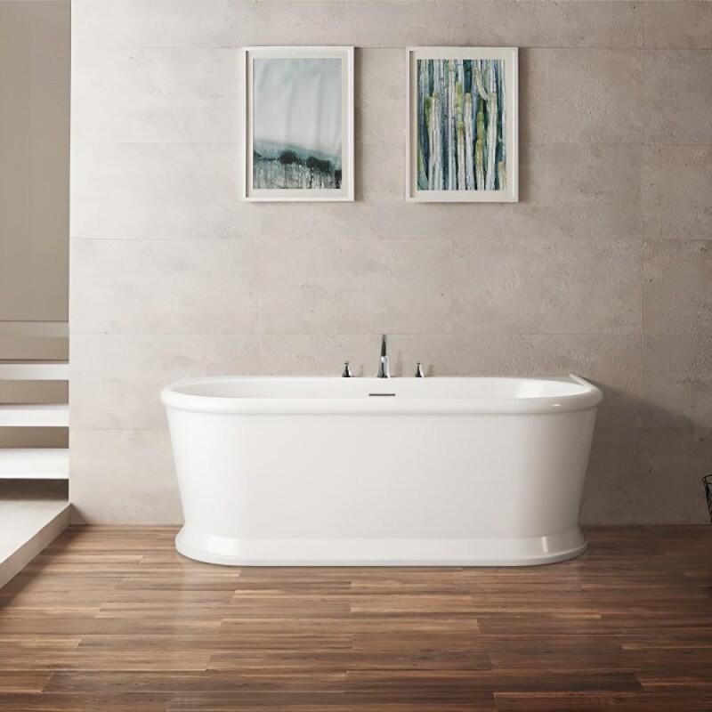 Ванна акриловая BelBagno BB408-1700-800, 170 х 80 см, слив-перелив в комплекте, белая