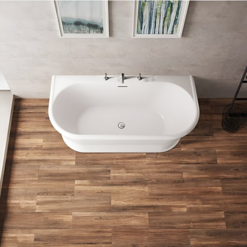 Ванна акриловая BelBagno BB408-1700-800, 170 х 80 см, слив-перелив в комплекте, белая