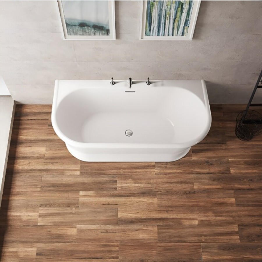 Ванна акриловая BelBagno BB408-1700-800, 170 х 80 см, слив-перелив в комплекте, белая