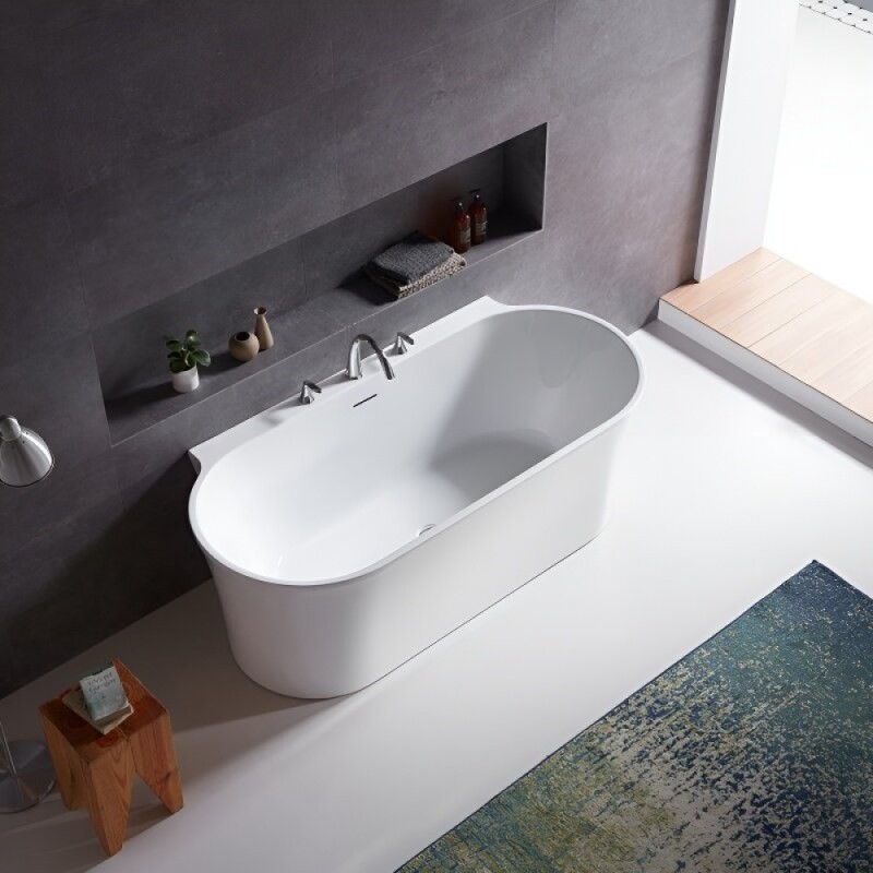 Ванна акриловая BelBagno BB409-1700-800, 170 х 80 см, слив-перелив в комплекте, белая