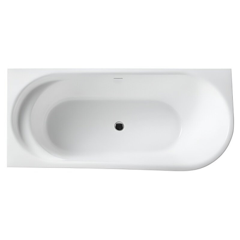 Ванна акриловая BelBagno BB410-1500-780-L/R, 150 х 80 см, слив-перелив в комплекте, белая