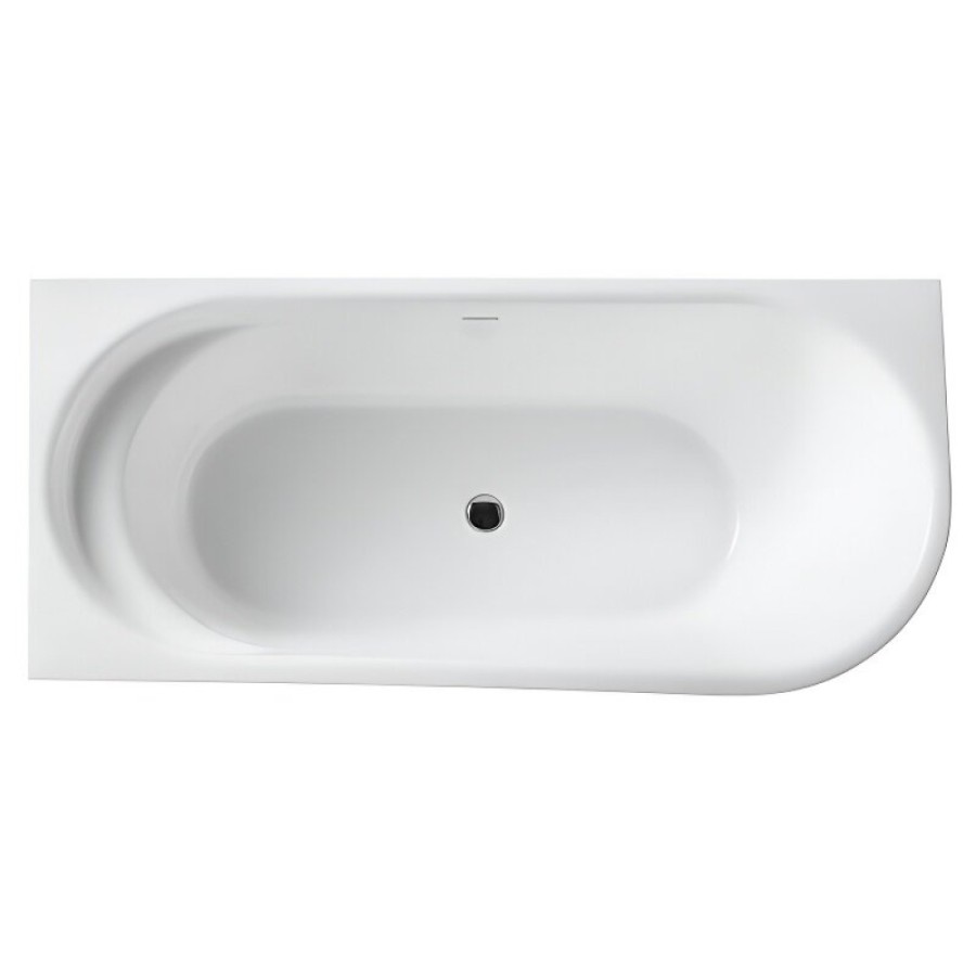 Ванна акриловая BelBagno BB410-1500-780-L/R, 150 х 80 см, слив-перелив в комплекте, белая