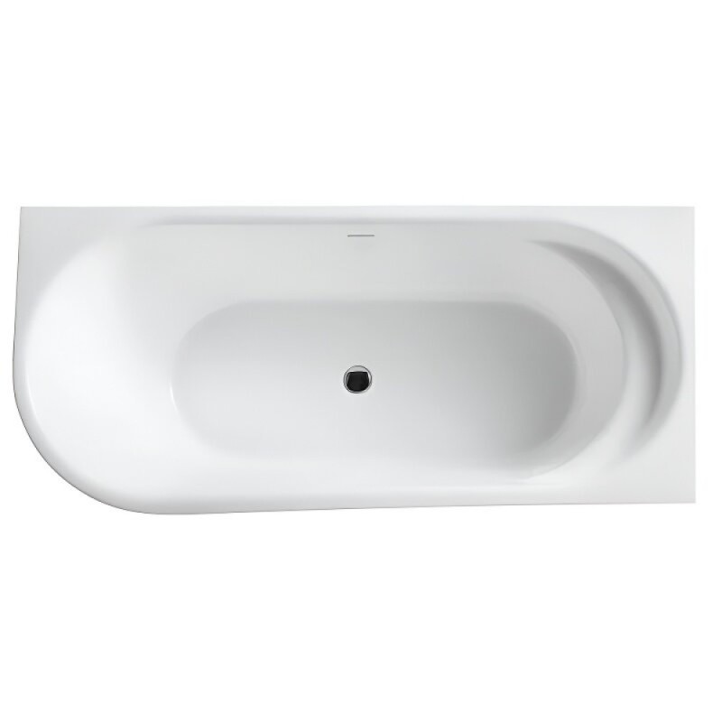 Ванна акриловая BelBagno BB410-1700-780-L/R, 170 х 80 см, слив-перелив в комплекте, белая