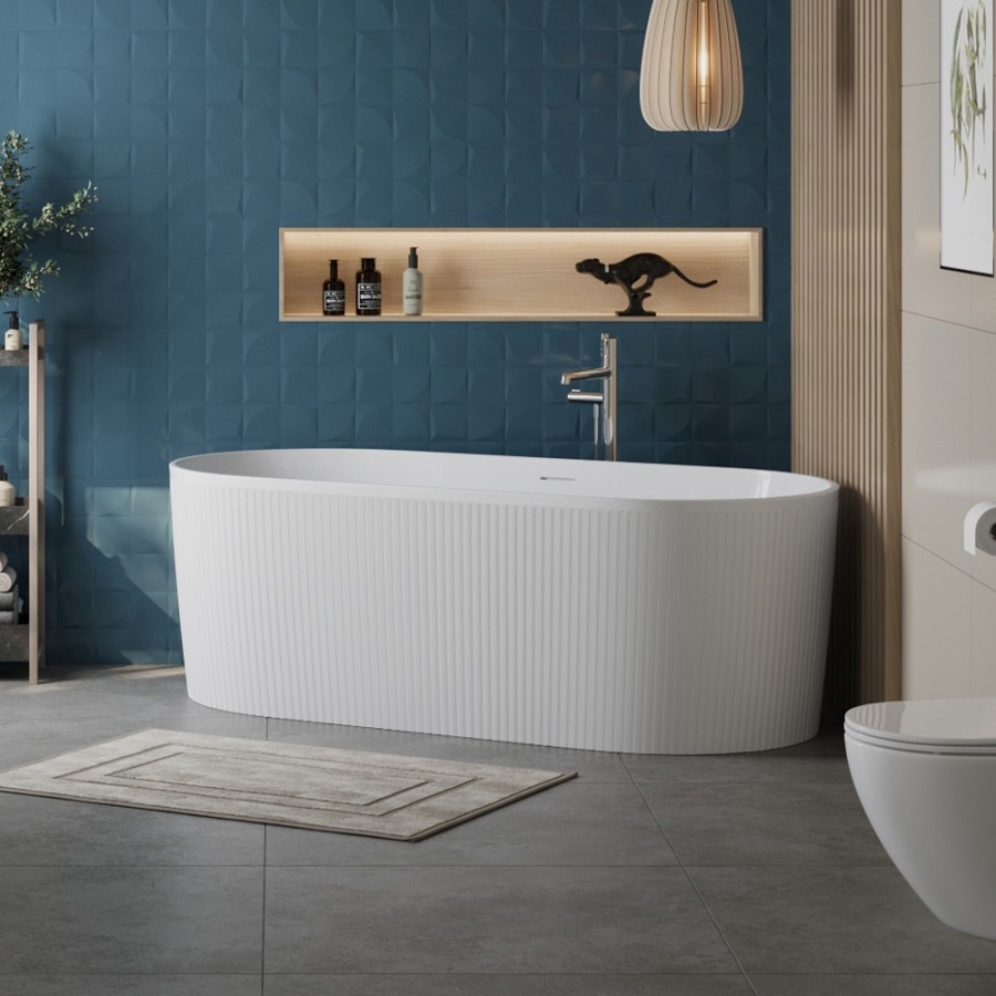 Ванна акриловая BelBagno BB411-1700-800, 170 х 80 см, слив-перелив в комплекте, белая