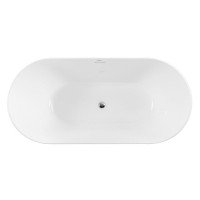 Ванна акриловая BelBagno BB411-1700-800, 170 х 80 см, слив-перелив в комплекте, белая