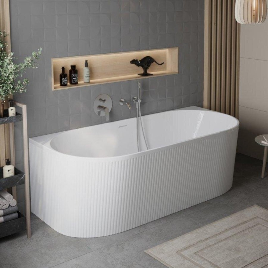 Ванна акриловая BelBagno BB412-1700-800, 170 х 80 см, слив-перелив в комплекте, белая