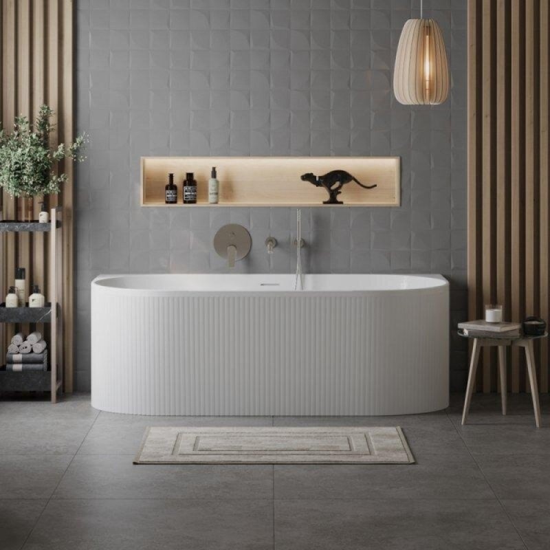 Ванна акриловая BelBagno BB412-1700-800, 170 х 80 см, слив-перелив в комплекте, белая