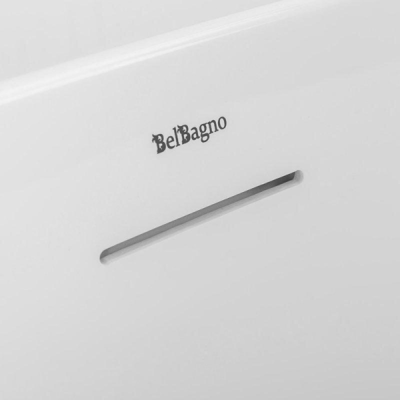 Ванна акриловая BelBagno BB412-1700-800, 170 х 80 см, слив-перелив в комплекте, белая
