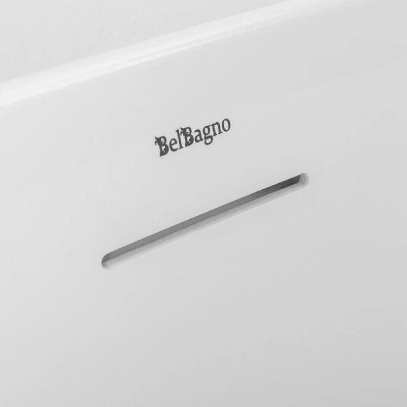 Ванна акриловая BelBagno BB412-1700-800-MATT, 170 х 80 см, слив-перелив в комплекте, белая матовая
