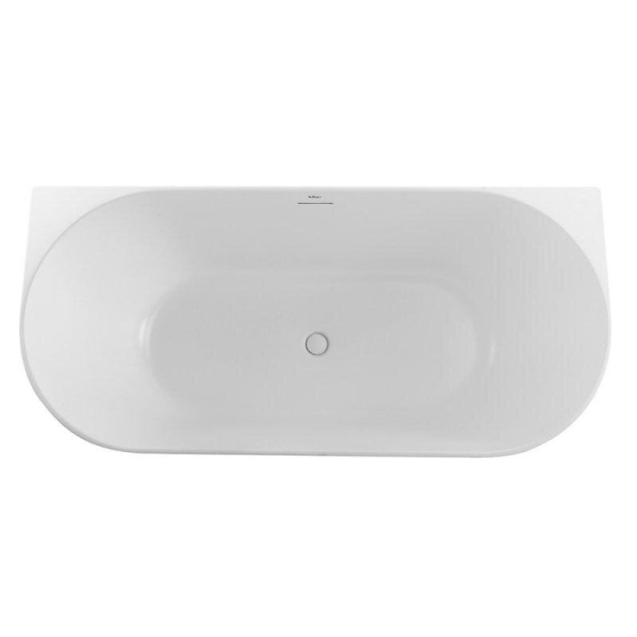 Ванна акриловая BelBagno BB412-1700-800-MATT, 170 х 80 см, слив-перелив в комплекте, белая матовая