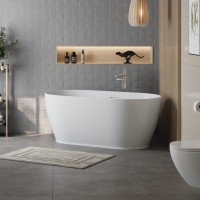 Ванна акриловая BelBagno BB413-1500-800, 150 х 80 см, слив-перелив в комплекте, белая