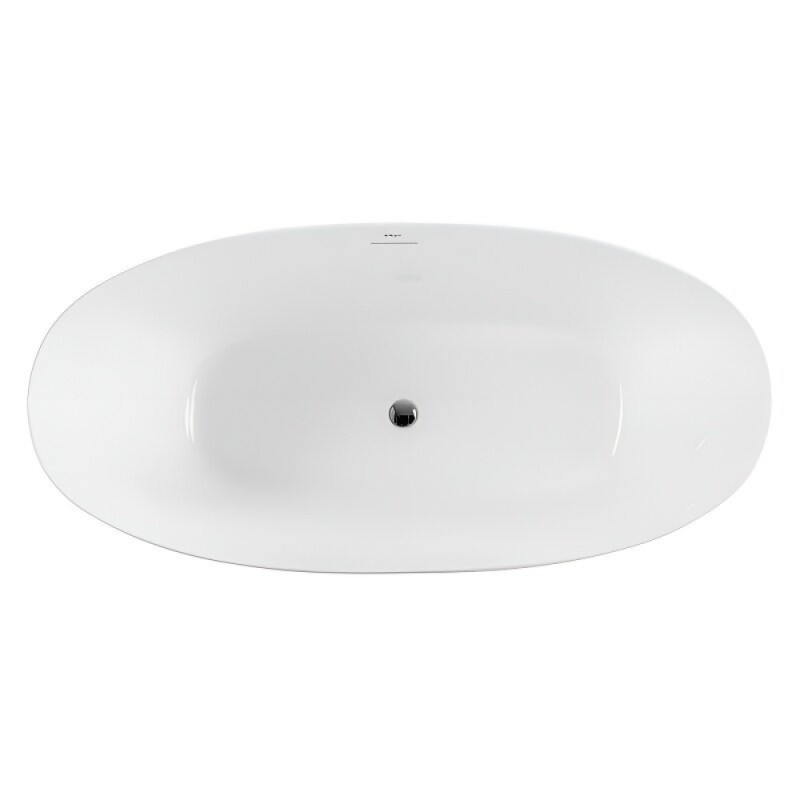 Ванна акриловая BelBagno BB414-1700-800, 170 х 80 см, слив-перелив в комплекте, белая