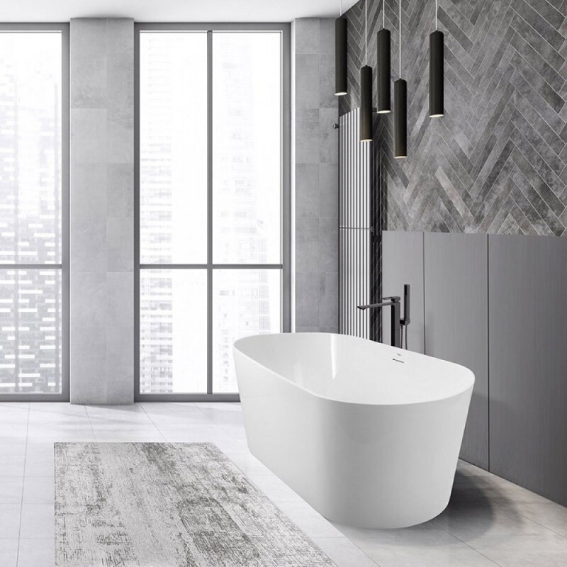 Ванна акриловая BelBagno BB416-1700-800, 170 х 80 см, слив-перелив в комплекте, белая