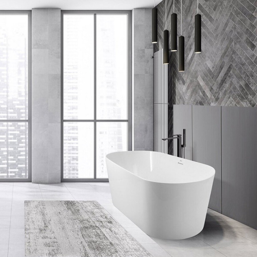 Ванна акриловая BelBagno BB416-1700-800, 170 х 80 см, слив-перелив в комплекте, белая