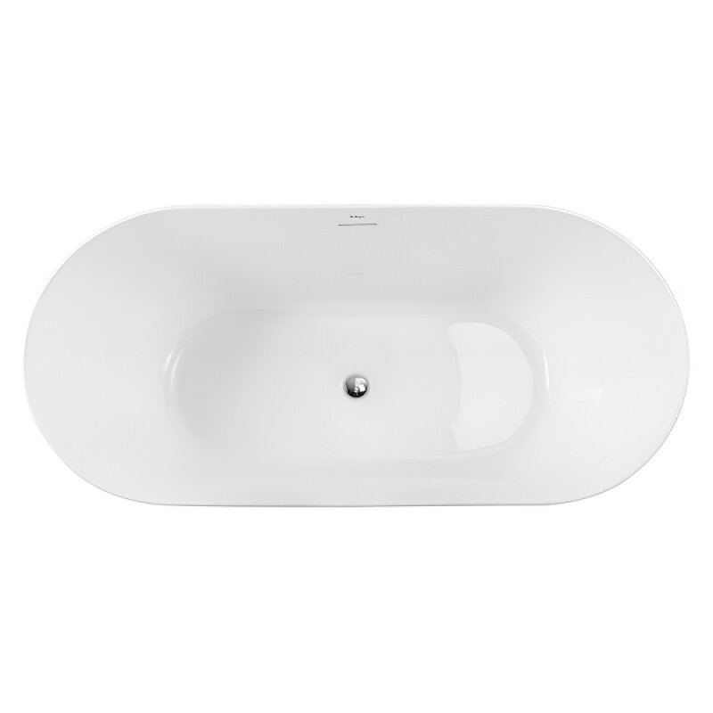 Ванна акриловая BelBagno BB416-1700-800, 170 х 80 см, слив-перелив в комплекте, белая