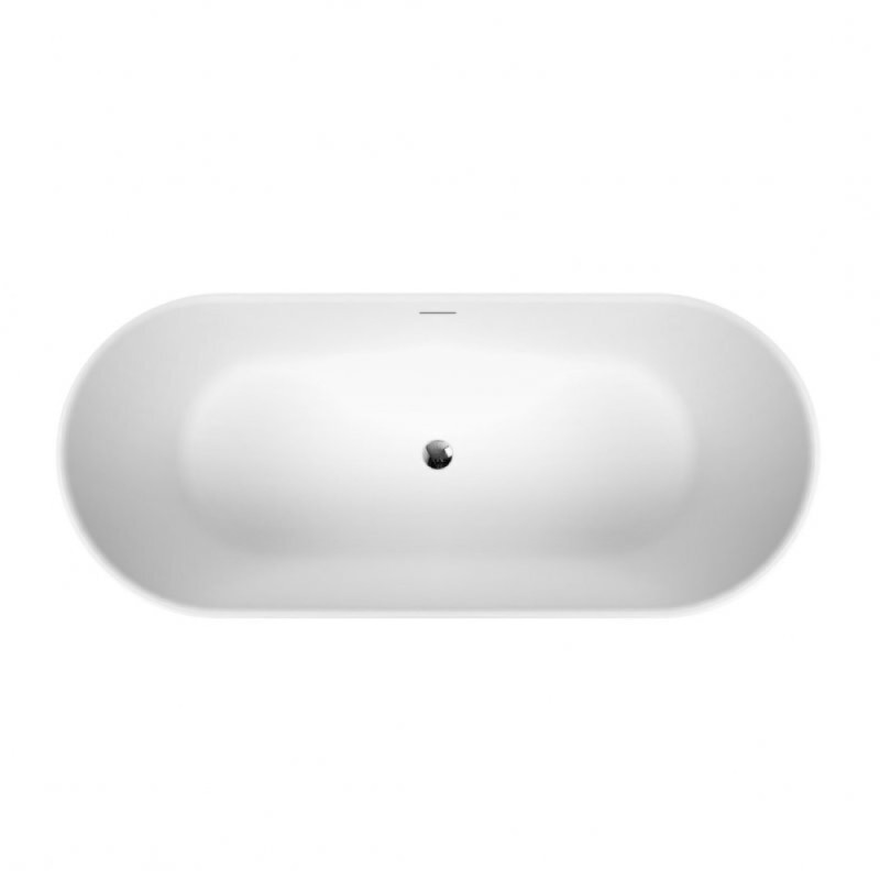 Ванна акриловая BelBagno BB416-2000-850, 200 х 85 см, слив-перелив в комплекте, белая