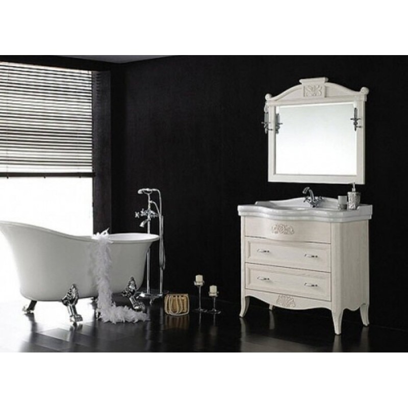 Зеркало BelBagno Primavera BB45S/WA, 100 см, белый