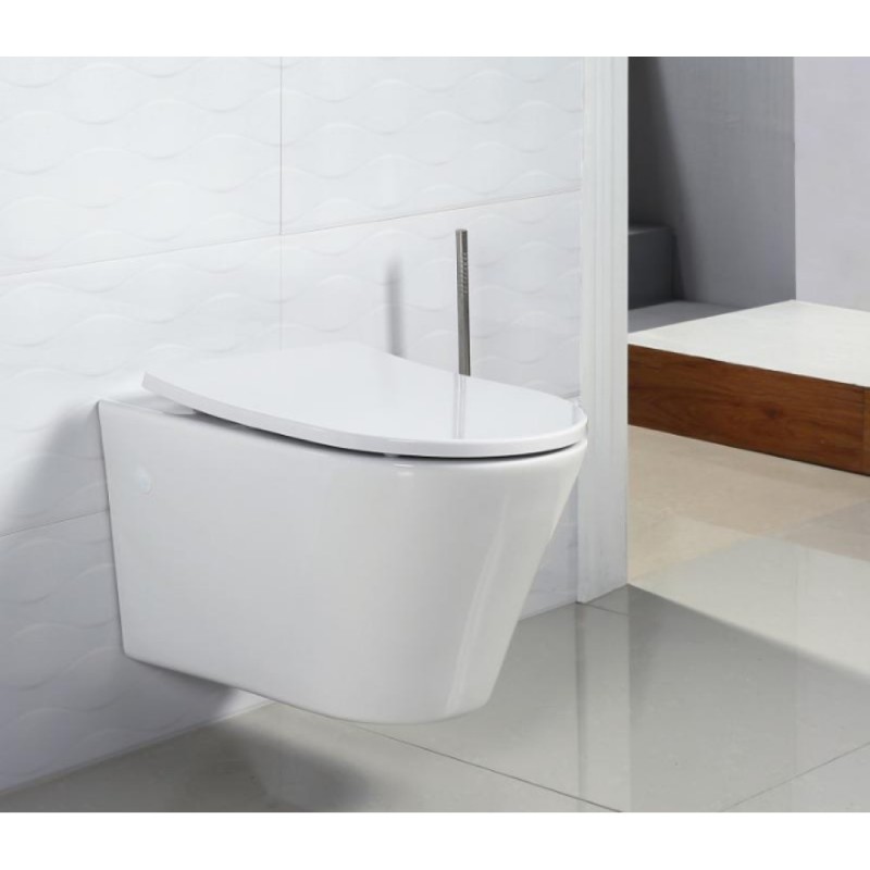 Унитаз подвесной BelBagno Flay-R BB506CH, безободковый