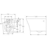 Унитаз подвесной BelBagno Flay-R BB506CH, безободковый