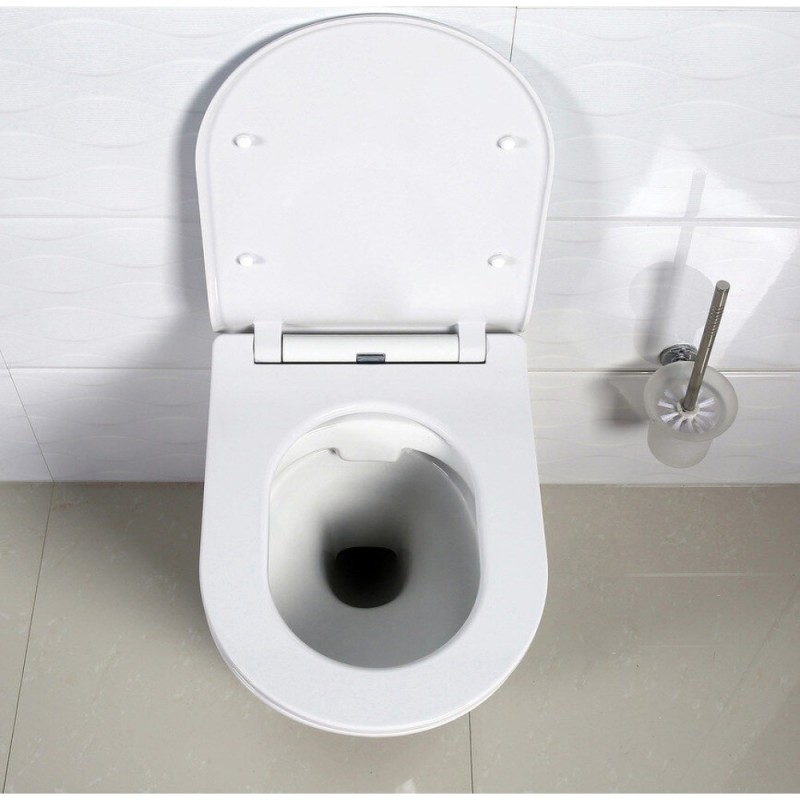 Унитаз подвесной BelBagno Flay-R BB506CH, безободковый
