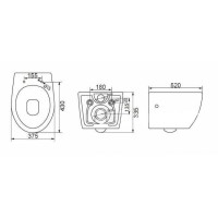 Подвесной унитаз BelBagno Prospero BB507B, безободковый